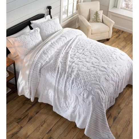 white bedspread king amazon