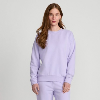 Lands' End Women's Serious Sweats Relaxed Long Sleeve Crew Neck Sweatshirt