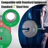 Weight Plates Set, 2-Inch Rubber Bumper Plates for Weight Lifting for Home Gym, Strength Training & Weightlifting - 4 of 4