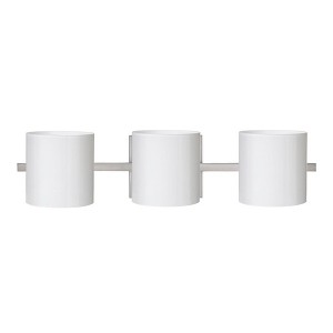 Besa Lighting Pogo 3 - Light Vanity in  Satin Nickel - 1 of 1