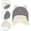 Rising Star Baby Girls & Boys Trapper Hat and Mitten set, Winter set for Infants Ages 0-24 Months - 3 of 4