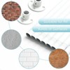 LunaLulinlk White Shower Curtain Rod - Adjustable Frosted Shower Curtain Rod 29-64'', Heavy Duty Shower Curtain Rod for Bathroom - 4 of 4