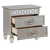 26" Varian Nightstand Silver and Mirrored Finish - Acme Furniture - 2 of 4