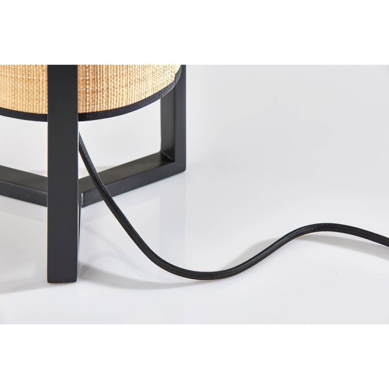 Quinn Table Lantern Wood Black - Adesso, 4 of 5