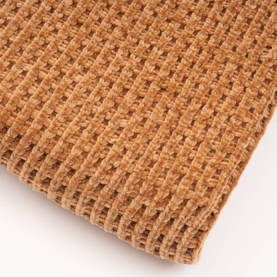 EverGrace Ginger Waffle Knit Cotton Throw Blanket