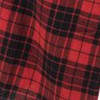 plaid black & red