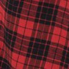 plaid black & red