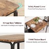 GustoWave Dining Table Set for 2 Person Seat, with 2 Upholstered Chairs - 2 of 4