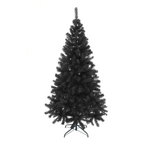 Perfect Holiday Black Canadian Pine Christmas Tree - 1 of 4