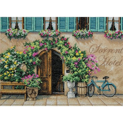Dimensions Counted Cross Stitch Kit 14"X10"-Sorrento Hotel (14 Count)