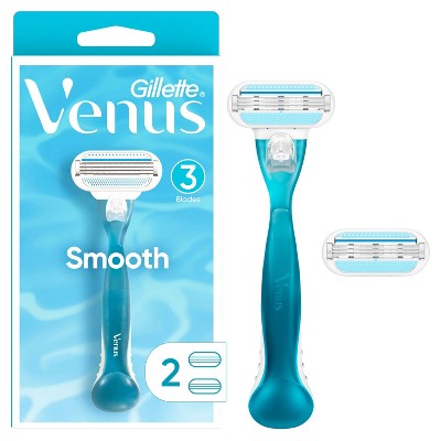 Venus Smooth Women's Razor + 2 Razor Blade Refills