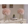 Maxax Pink Feather Table Lamp Set of 2 - 4 of 4