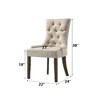 Lyngins Set of 2 Luxury Tufted Dining Chair with Nailhead Trim & Compact Legs, Velvet Upholstered Kitchen Chair, Side Chair for Dining Room - 3 of 4