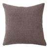 24"x24" Oversized Popcorn Square Throw Pillow Cover Mica - Kensington Garden: Boucle Texture, Zipper Closure - 4 of 4