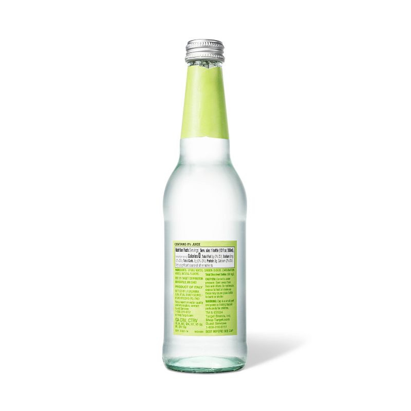 Lime Sparkling Italian Mineral Water - 12 fl oz Bottle - Good &#38; Gather&#8482;, 3 of 4
