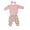 Chick Pea Baby Girl bodysuit With Slogan Callout - 2 of 4