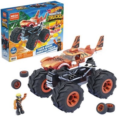 Mega Construx Hot Wheels Tiger Shark Monster Truck Vehicle