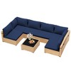 UPHA 7-Piece Rattan Patio Sofa Conversation Set with Cushions - 2 of 4