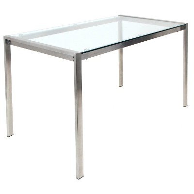 target glass dining table