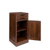 TopComfy Decorative Storage Cabinets modular wine bar cabinet Buffet Cabinet with Hutch furniture for Dining Room, Brown, 17.8"*15.95"*35.43" - 3 of 4