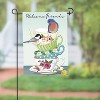 Songbirds and Teacups Applique Garden Flag - 2 of 4