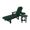 WestinTrends Dylan 2 Piece Adirondack Reclining Chaise Lounge With Arms - 3 of 4