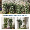 51" x 66" Garden Trellis for Climbing Plants Outdoor, Rustproof Metal Trellis for Roses Vegetables Vines Flowers Support, Garden Fence Panels - 3 of 4