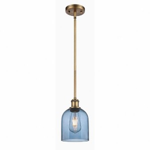 Bella - 1 Light Stem Hung Mini Pendant In Industrial Style-9.5 Inches Tall and 5.5 Inches Wide - 1 of 1