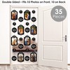 Big Dot of Happiness Mr. and Mrs. - Black and White Wedding or Bridal Shower Vertical Photo Garland 35 Pieces - 2 of 4