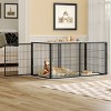 63''Long Dog Cage Big, Dog House Outdoor For Medium Dogs, Pet House Dogs Made Of Metal Wire, Dog House With PVC Top Plate-Cuddlewood - 2 of 4