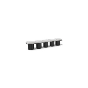 Meridian Furniture,Pavilion Boucle Fabric Bench - 1 of 4