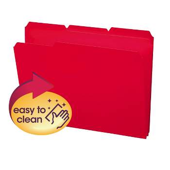 Smead Poly File Folder, 1/3-Cut- Tab Letter Size, 24 per Box
