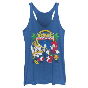 Womens Sonic the Hedgehog Classic Trio Pose Racerback Tank - 1 of 4