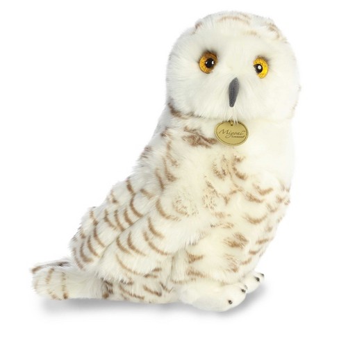 Aurora Large Snowy Owl Miyoni Adorable Stuffed Animal White 12 Target