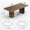 Gaoyangjiaju 70.8 Inch Modern Dining Table for 6 - 8 People - 2 of 4