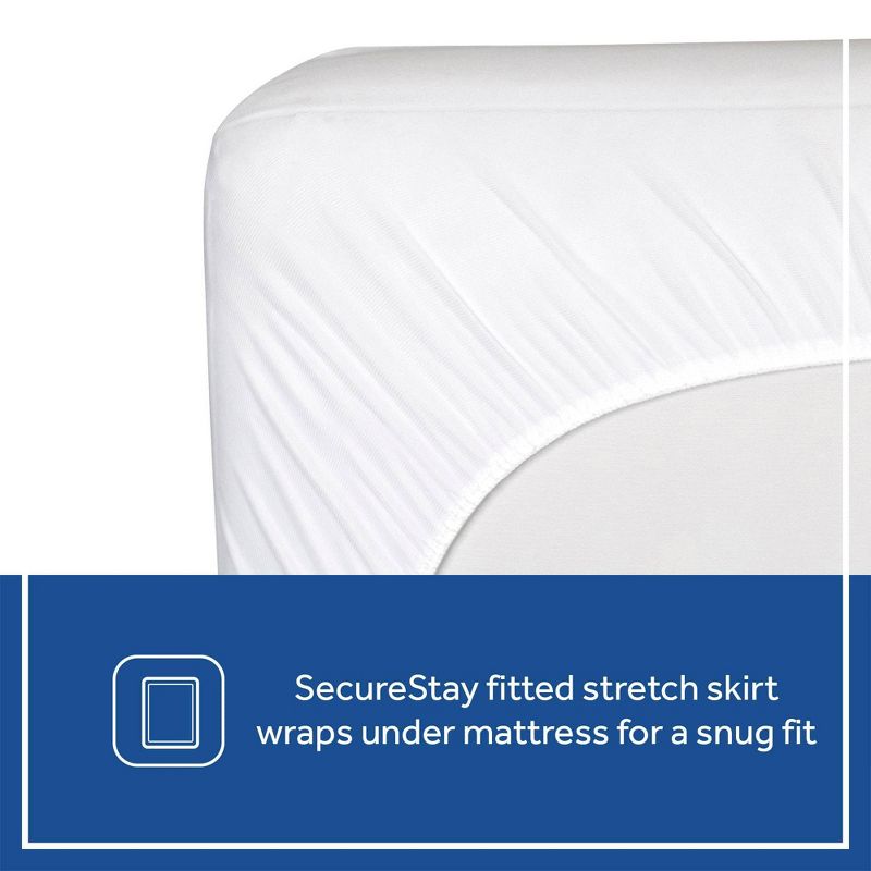 Sealy Quilted Crib Mattress Pad with Organic Cotton Top, 5 of 10