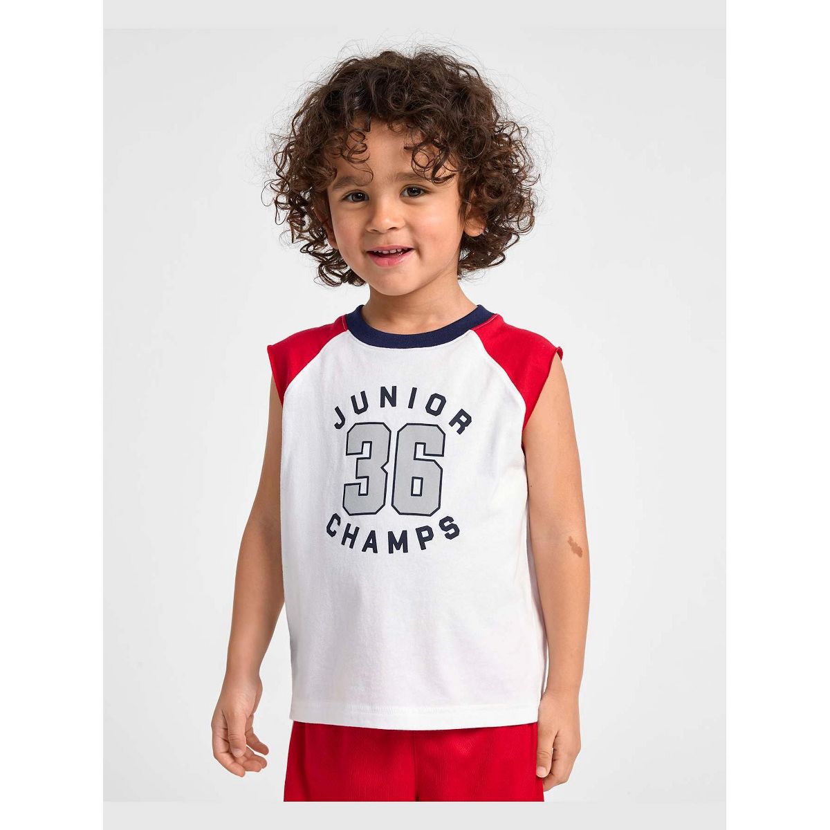 The Children's Place Toddler Boys Sleeveless Colorblock Varsity Muscle Tank Top - thumbnail 10