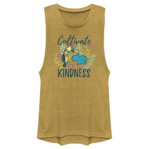 Juniors Womens Encanto Cultivate Kindness Festival Muscle Tee - 1 of 4