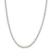 Black Bow Jewelry 4mm, Sterling Silver Solid Diamond Cut Rolo Chain Necklace - 3 of 4