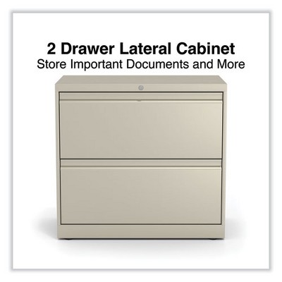 Putty 2-Drawer Lockable Mobile Legal Size File Cabinet