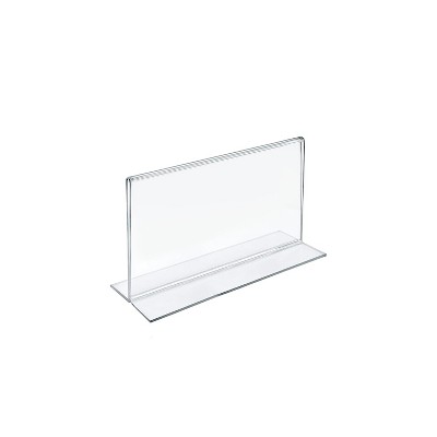 Azar Sign Holders 8.5" x 5.5" Clear Acrylic 10/Pack (152734)