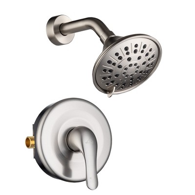 CASAINC 1 Handle 3-Spray Shower Faucet 1.8 GPM with Pressure Balanced Valve