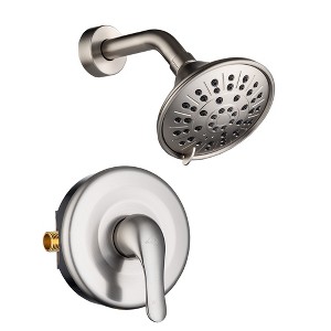 CASAINC 1 Handle 3-Spray Shower Faucet 1.8 GPM with Pressure Balanced Valve - 1 of 4