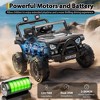 Jojoka 12V Kids Ride On Car, Electric Ride On Truck w/Parent Remote, Spring Suspension, Bluetooth Music, LED Light, 4.1Mph Max Speed - 4 of 4