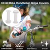 Unique Bargains Child Bike Handlebar Grips Covers 4.13" White 1 Pair - 2 of 4