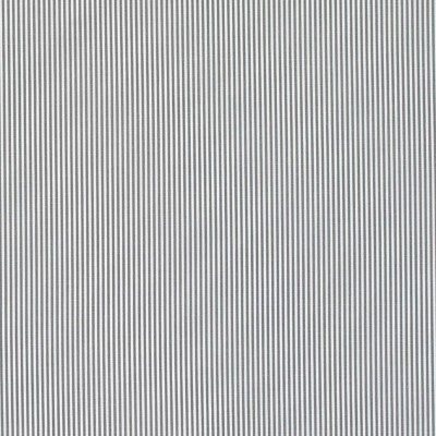 Elegant Gray Striped Cotton Chair Pads with Recycled Polyester Fill (Set of 2)