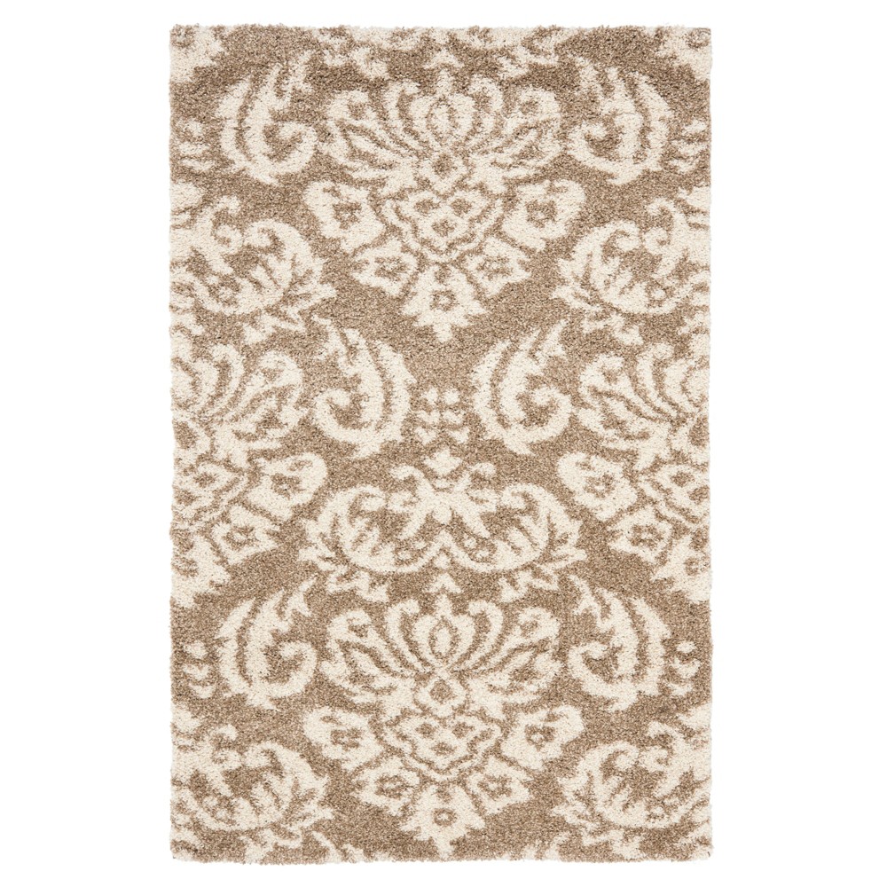Beige/Cream Abstract Loomed Area Rug - (9'6inx13') - Safavieh