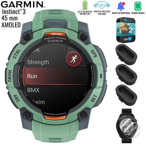 Garmin Instinct 3 - 45 mm GPS Smartwatch AMOLED Neo Tropic + 2Yr Warranty Bundle - 1 of 4