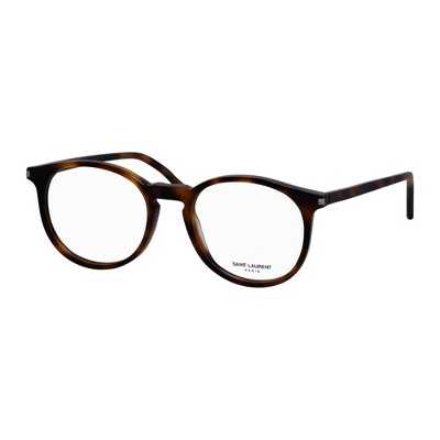 Saint Laurent SL 106 002 Unisex Round Eyeglasses Havana 50mm