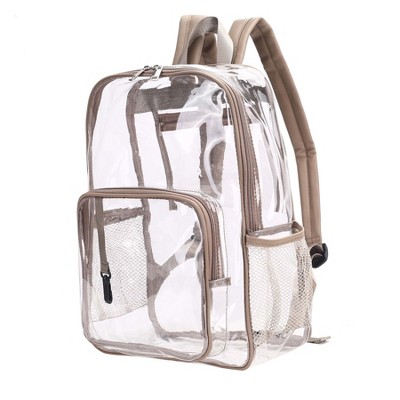 MKF Collection Cleo Clear PVC Backpack for Women Transparent Bag by Mia K